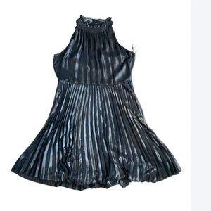 Simply Vera Vera wang dress pleated bottom fit & flare black size XL